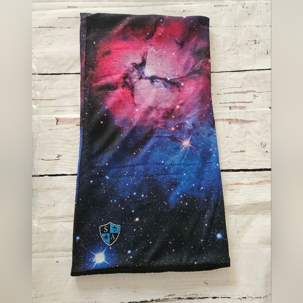 New SA Frost Tech Fleece Face Sheild Galaxy Design - Picture 6 of 6